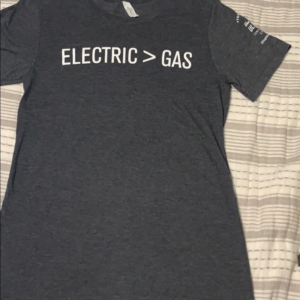 Electric Plug In Car Tee | Electric Car T-Shirt | Gas And Electric